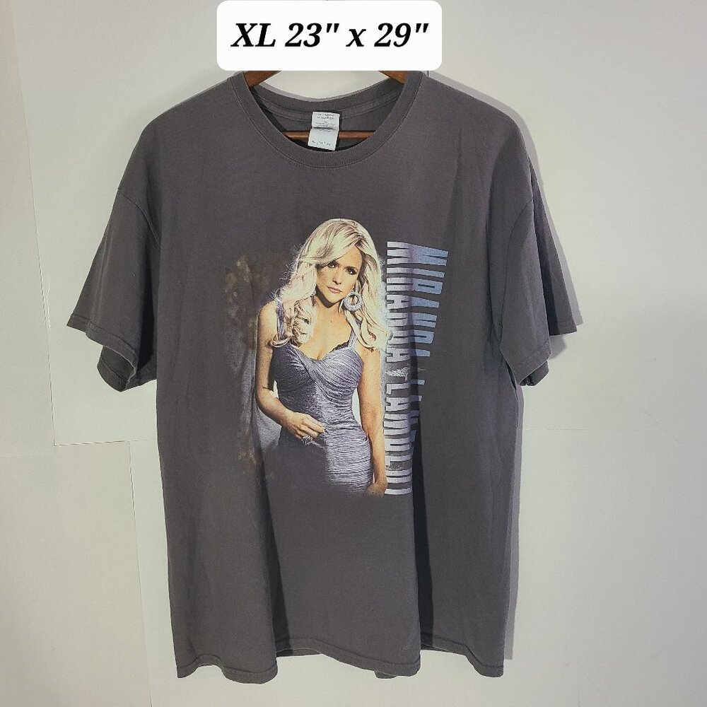 Miranda Lambert 2014 Platinum Tour Gray 2 Sided XL T-Shirt Country Music